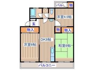 川村ハイツの物件間取画像